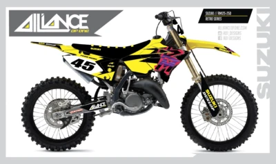 BICICLETA DE MOTOCROSS SUZUKI POLISPORT RESTYLE 01-08 RM 125 250 GRÁFICOS SERIE BFLAG Foto 1 de 4