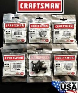 30 CRAFTSMAN 1/2" BLACK REPLACEMENT SOCKET STUDS RACK RAIL CLIPS 941848 USA MADE - Picture 1 of 1