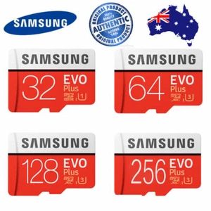 Samsung 32GB 64GB 128GB 256GB micro SD Evo Plus Memory Card Melbourne AUS stock - Picture 1 of 10