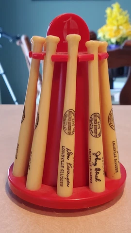 Louisville Slugger Baseball Bat Bank FAMOUS SLUGGER Mantle Aaron Bench ROBINSON Cover