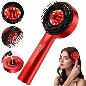 Electric Scalp Massage Comb Hair Growth, Red Light Therapy Brush Head Massager - Picture 1 of 24