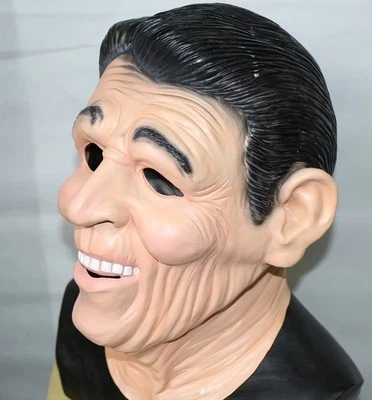 Ronald Reagan Mask Dead Ex Presidents Latex Halloween Fancy Dress Point Break - Image 1 of 3