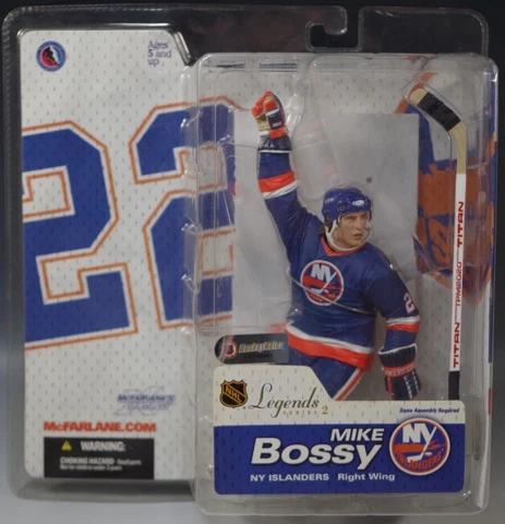 McFARLANE MIKE BOSSY LEGENDS SERIES 2 NY ISLANDERS FIGURE HOCKEY NHL MIB VARIANT Cover