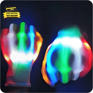 LED Rave Gloves - Light up Gloves for Kids ⭐️⭐️⭐️⭐️⭐️ - Picture 1 of 7