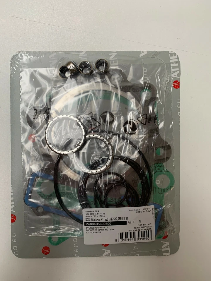 Athena Kit Guarnizioni smeriglio/cilindro YAMAHA XT 550 1982 1983 1984 - Imagem 1 de 1