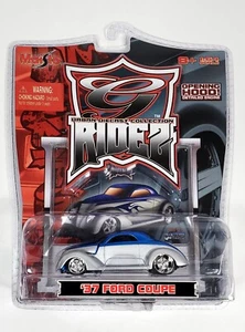 MAISTO RIDEZ '37 FORD COUPE URBAN DIE-CAST COLLECTION SILVER BLUE MOSC 1:64 2006 - Picture 1 of 5