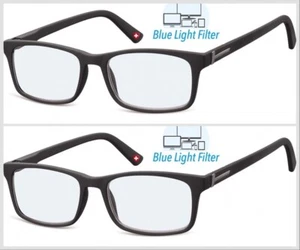 2- Filtro de luz azul - Gafas de lectura BLF73 filtro azul negro mate precio promocional nuevo - Imagen 1 de 7
