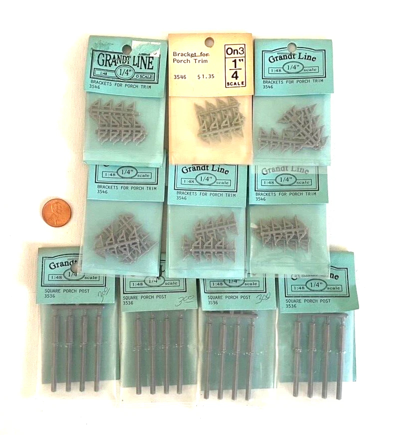 1/4" SCALE DOLLHOUSE MINIATURE BUILDING ACCESSORIES BY GRANDT LINE ( J ) - Image 1 of 1