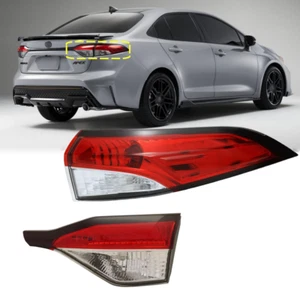 Right Side Outer&Inner Rear Tail Light Lamp For 2020-2022 Toyota Corolla LE/SE - Picture 1 of 11