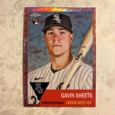 2022 Topps Chrome Platinum Toile Cream Rose Gold Refractor Gavin Sheets RC /75 - Image 1 of 2