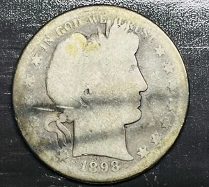 Mezzo dollaro da barbiere 1898 S - Foto 1 di 2