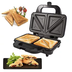 Deep Fill Sandwich Toaster Toastie Maker Non Stick Stainless Steel Machine 900w - Picture 1 of 2