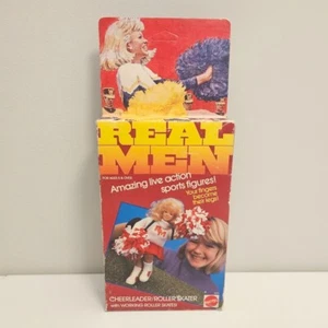 Vintage 1986 Mattel Real Men Cheerleader Roll Skater Skates Finger Puppet NEW - Picture 1 of 6
