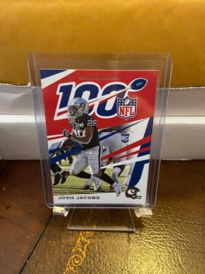 2019 CHRONICLES FOOTBALL JOSH JACOBS NFL 100 ROOKIE CARD RC LAS VEGAS RAIDERS - Image 1 of 2