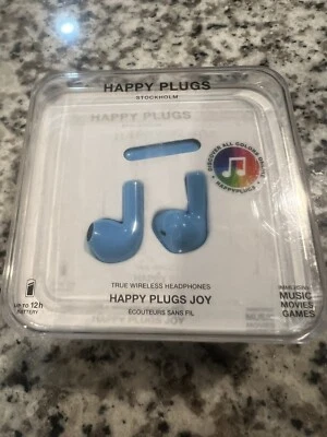 正品 + 工厂密封 Happy Plugs - Joy 无线耳塞 蓝色 1726 — 第 1/4 张图片