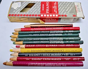 Lápices BLAISDELL Dixon Phano papel rojo envueltos para superficies acristaladas de vidrio metálico - Imagen 1 de 2