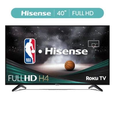 Hisense TV 40-Inch Class FHD (1080P) Roku Smart LED Television Entertainment NEW - Image 1 of 4