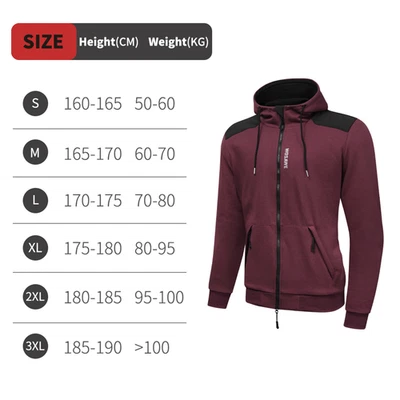 Chaqueta de ciclismo de descenso WOSAWE MTB para hombre/mujer cremallera completa sudadera polar con capucha Foto 1 de 4
