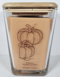 Yankee Candle Warming Pumpkin & Vines Large - 19,5 Unzen NEU nie verbrannt 2 Docht - Bild 1 von 6
