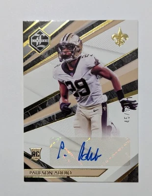 2021 Panini Limited Paulson Adebo Rookie Auto #244 #/99🔥💪 Giants CB💪🔥 - Image 1 of 3