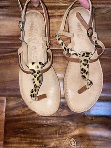 Sandalias con estampado de leopardo Naughty Monkey talla 9,5 - Imagen 1 de 5