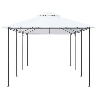Gazebo White Tubular steel Large UV-resistant materials Gazebo vidaXL - Image 1 of 4