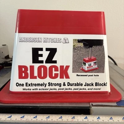 ANDERSEN ENGANCHES | Accesorios para RV | Remolque individual EZ EZ-Block - Paquete de 1, rojo  Foto 1 de 4