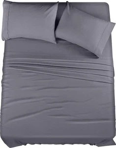 King Sheet Set – 4 Piece Bed Sheets for King Size Bed, Soft and Breathable Mi... - Picture 1 of 7