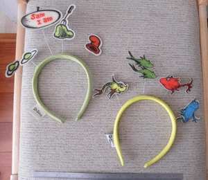2020 Dr. Seuss Green Eggs and Ham/Sam I Am & 2019 One Fish Two Fish Headband - Picture 1 of 11