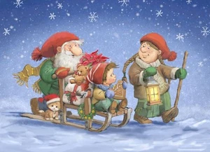 Eurographics Jigsaw Puzzle;  Christmas Sleigh;  500 pieces - Picture 1 of 1