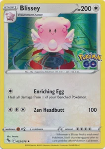 Blissey 052/078 Pokemon Go Pokemon TCG Holo Rare - Bild 1 von 1