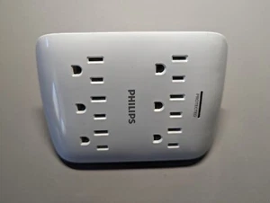 Phillips Protected 6 Outlet Extender Used - Picture 1 of 2