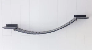 Katzenwand / Kletterwand / Wandpark! Hängebrücke 170x 20 cm, anthrazit (261wg) - Bild 1 von 4