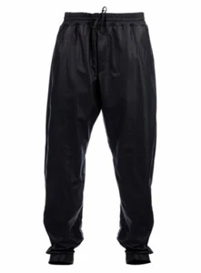 Herren Leder Jogginghose Echt Lammleder Leder Schwarz Joggers Pant - Bild 1 von 3
