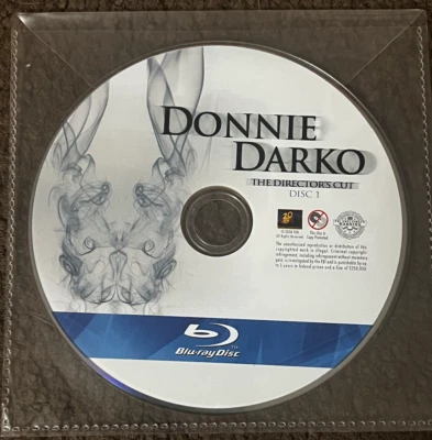 NEW DONNIE DARKO (2001) - Blu-ray disc only in clear plastic envelope / no case - Image 1 of 2
