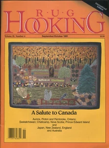 Rug Hooking September 1991 Magazine Instructions Patterns - Picture 1 of 7