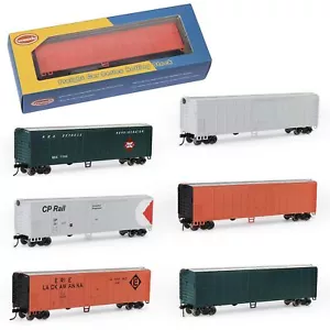 Refrigerador Evemodel 50 ft coche 1 unidad escala HO 1:87 50' refrigerador de acero (paquete de 1) - Imagen 1 de 13