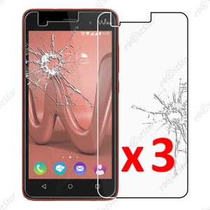 x3 Film Protection écran Verre Trempé Vitre Anti Casse Wiko Lenny 3 et Jerry - Photo 1 sur 1