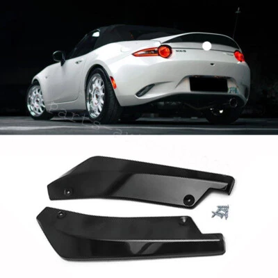 For Mazda Mx-5 miata Rear Bumper lip Spoiler Splitter Diffuser AT Glossy Black - Image 1 of 4