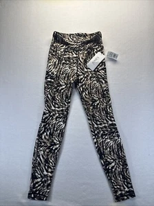 Jones New York Women's Animal Strip Workout Leggings Size Small NWT - Picture 1 of 9