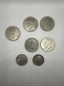 Early 70’s & Bicentennial Dollar Coins & 1/2 Dollars. - Picture 1 of 1