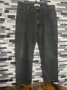 VINTAGE Levi's 550 Jeans Mens 40x32 Black Denim Relaxed Fit Straight Y2K - Picture 1 of 6