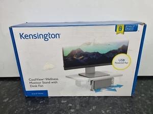 Kensington CoolView Wellness Monitor Stand with Dual Cooling Fan Airflow, USB Po - Picture 1 of 2