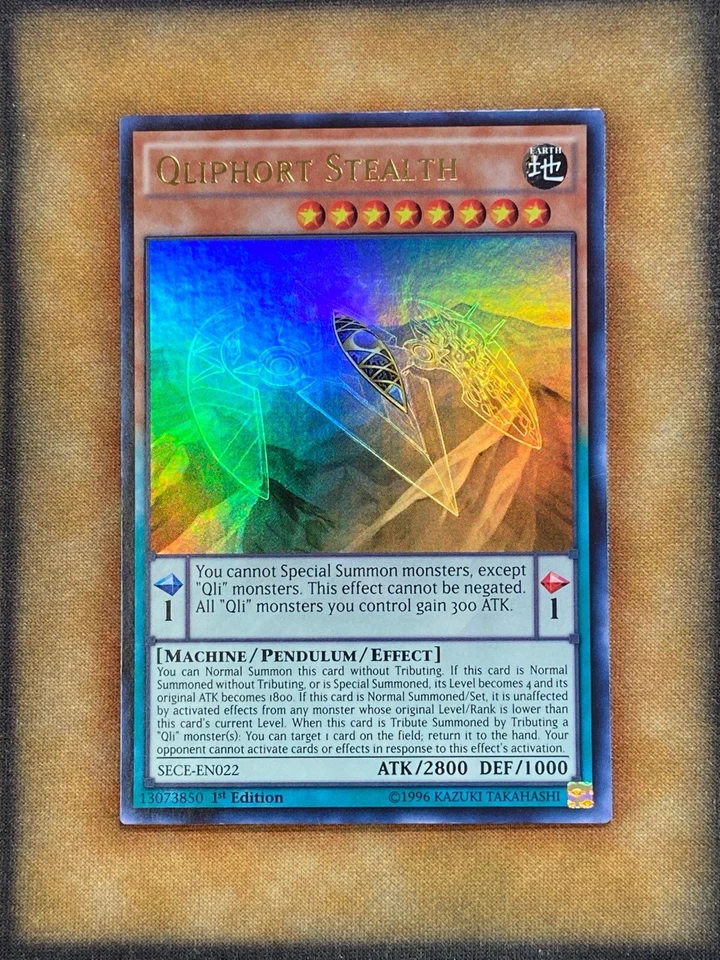 Yugioh Qliphort Stealth SECE-EN022 Ultra Rare 1st Ed NM - Image 1 of 1