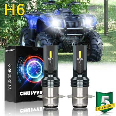 Kit de bombillas de faros LED YFM660F YFM660FA H6 x2 para Yamaha Grizzly 660 2002-2007 Foto 1 de 4
