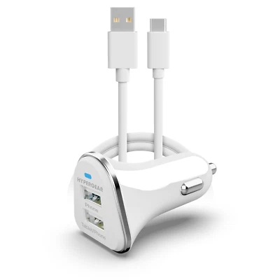 Cargador de coche HyperGear Hi-Power doble USB 3.4A para teléfonos tabletas auriculares cámaras Foto 1 de 3