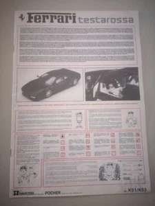 Istruzioni per Pocher Ferrari Testarossa coupè scala 1/8 K51 K53 K63 - Foto 1 di 2