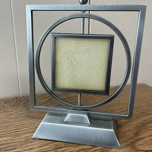 Photo Spin Frame Royal Limited Silver Pewter *Sealed* Photo - Picture 1 of 4