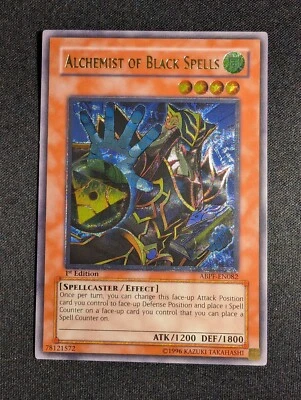 Yugioh - Alchemist of Black Spells ABPF-EN082 1st Edition Ultimate Rare NM - Image 1 of 2