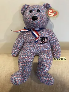 USA Bear Ty Beanie Buddy Buddies bear 12" - 13" - Picture 1 of 1